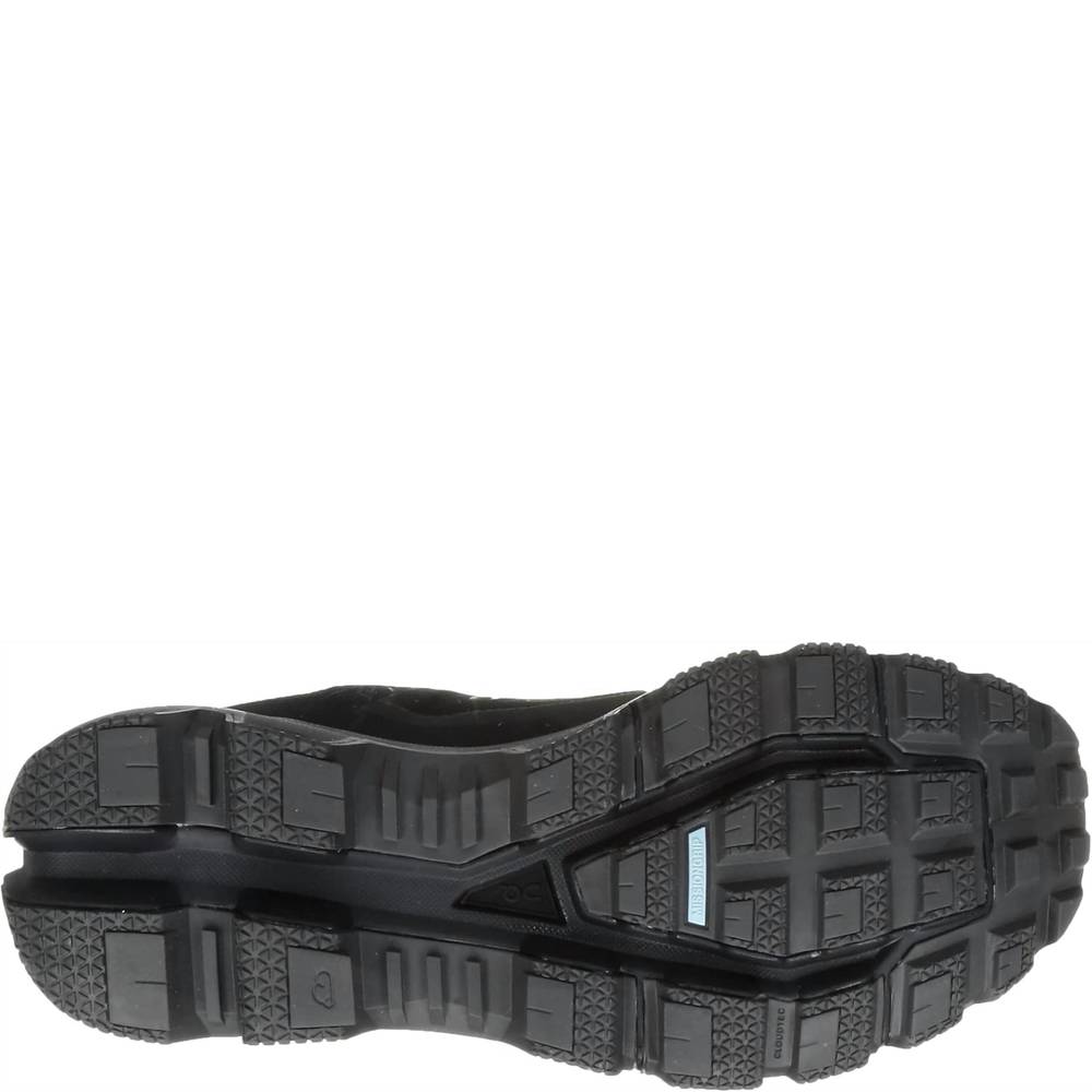 NEW ON women's cloudventure waterproof synthetic textile trainers in black - Picture 4 of 7
